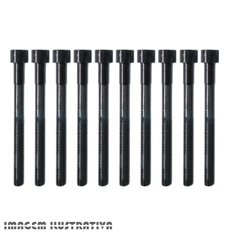 PARAFUSO DO CABECOTE DA DAKOTA/CHEROKEE 3.1 DIESEL 01/ 10 PCS 136MM 4 PCS 80MM 4 PCS 116MM